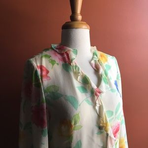 VINTAGE GRUPPO GEF SKIRT SET TAILLER FLORAL S/6